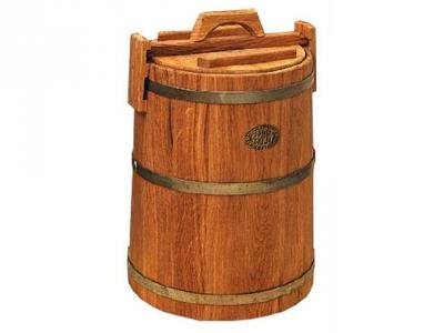 Кадка дубовая, 80 л, 484x484x690 мм, БонПос