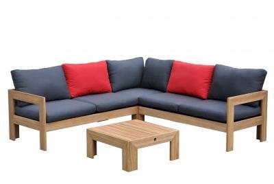 Комплект мебели из тика Лавиньо, синий, 4SIS, Лаунж зона