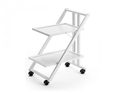 Сервировочный стол на колесиках Simpaty, белый, 450x640х790 мм, Arredamenti