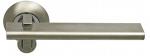Дверная ручка в стиле hi-tech (SILLUR 133 S.CHROME/P.CHROME хром матовый/хром)