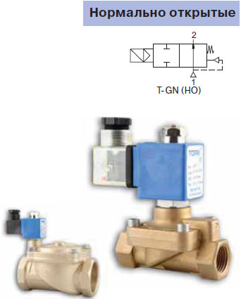 Клапаны соленоидные TORK серия T-GN 102...108 Клапаны соленоидные TORK серия T-GN 102...108