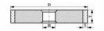 Круги алмазные плоские прямого профиля на органической связке формы 1А1
