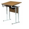 Стол ученический с регулировкой высоты стола и наклона крышки