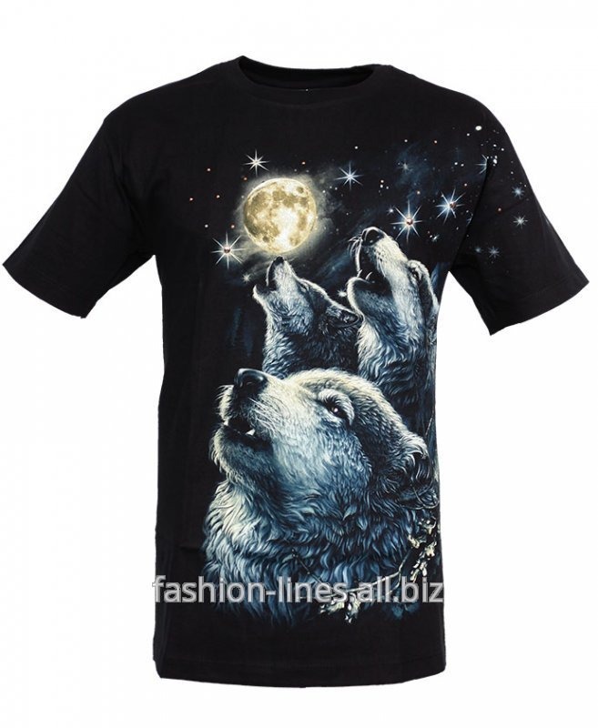 Мужская футболка Rock Eagle Three Wolves с тремя волками