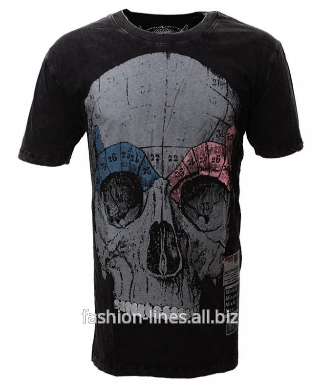 Мужская футболка Skull zone с крупным черепом