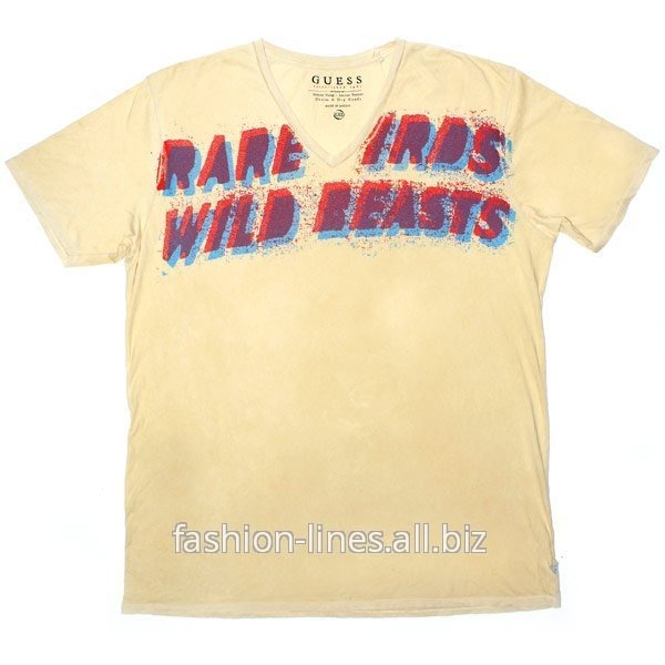 Мужская футболка Guess Premium Wild Beasts с надписями
