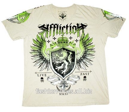 Футболка мужская Affliction Trompe c гербом
