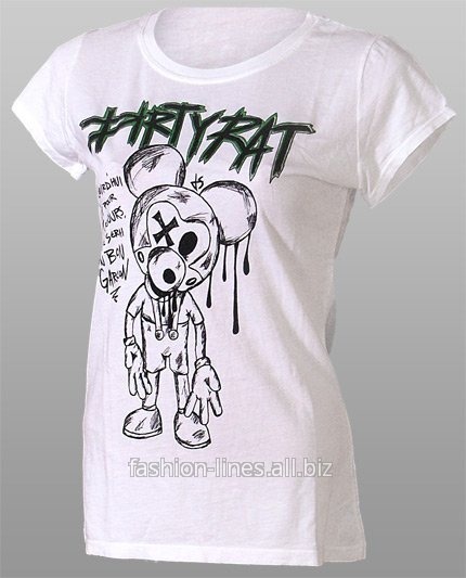 Футболка женская Dom Rebel Dirty Rat с микки маусом