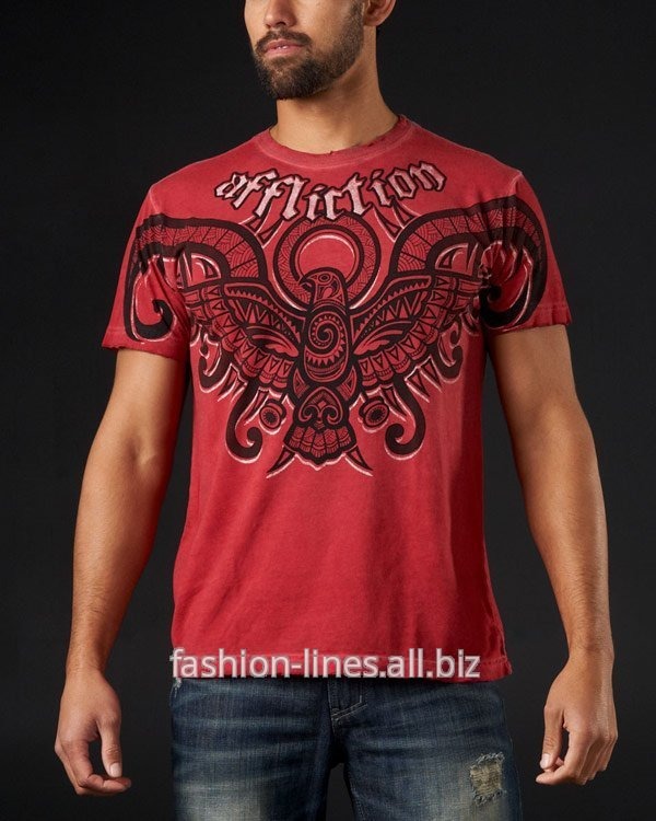 Именная мужская футболка Affliction Sunny Tribe