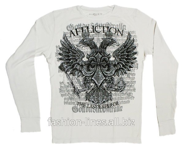 Именной мужской пуловер Affliction Fedor Warbird с орлом