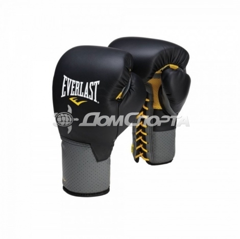 Перчатки тренировочные на шнуровке Everlast Pro Leather Laced