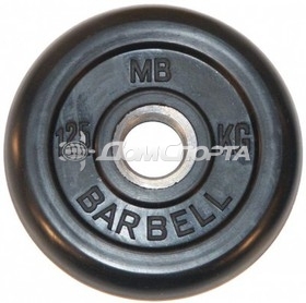 Диск обрезиненный 1,25 кг MB Barbell MB-PltB26-1,25