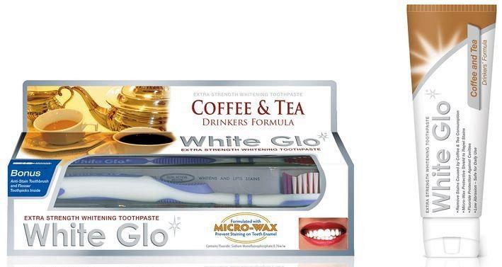Зубная паста White GLO отбеливающая для любителей кофе и чая