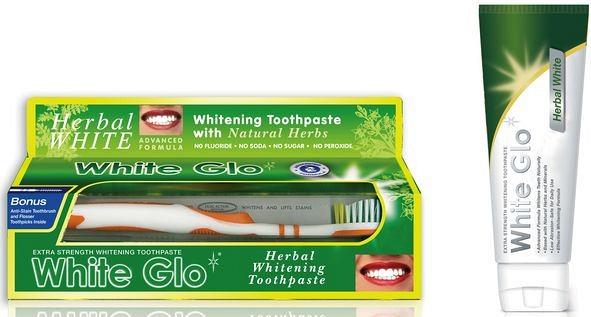 Зубная паста White GLO отбеливающая, травяная