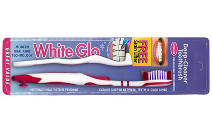 Зубная щетка White Glo для глубокой чистки, средняя жесткость