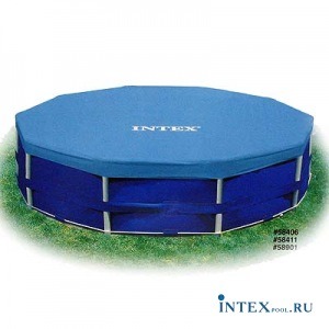 Крышка, Тент-чехол-покрывало для бассейнов 305 см Intex 58406