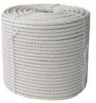 Шнур плетеный фаловый или спирального плетения из синтетических нитей диаметр - 10мм