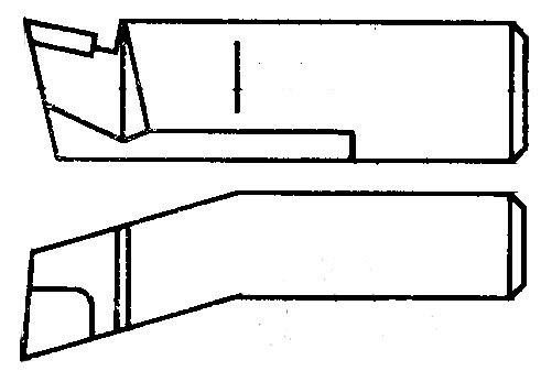 РЕЗЦЫ ТОКАРНЫЕ РАСТОЧНЫЕ ДЛЯ ГЛУХИХ ОТВЕРСТИЙ, ТИП 1, ИСП.2 ГОСТ 18883-73