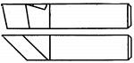 РЕЗЦЫ ТОКАРНЫЕ ФАСОЧНЫЕ (ТИП 2)  ИЗ БЫСТРОРЕЖУЩЕЙ СТАЛИ ГОСТ 18875-73