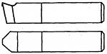 РЕЗЦЫ ТОКАРНЫЕ ФАСОЧНЫЕ (ТИП 1)  ИЗ БЫСТРОРЕЖУЩЕЙ СТАЛИ ГОСТ 18875-73