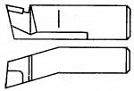 РЕЗЦЫ ТОКАРНЫЕ РАСТОЧНЫЕ ДЛЯ ГЛУХИХ ОТВЕРСТИЙ, ТИП 1, ИСП.2 ГОСТ 18883-73