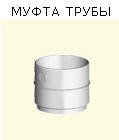 Муфта трубы, Водосточные системы Rainway, Крым, Симферополь, Севастополь, Ялта, Евпатория, Керчь, купить Украина