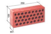 Кирпич красный рядовой одинарный М125
