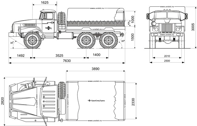 Бортовой автомобиль Урал 4320-0111-41