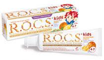 Зубная паста R.O.C.S kids Цитрусовая радуга со вкусом апельсина, лимона и ванили Зубная паста R.O.C.S kids Цитрусовая радуга со вкусом апельсина, лимона и ванили