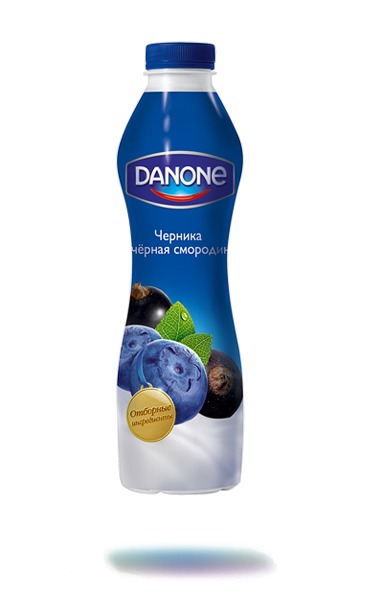 Фруктовый питьевой йогурт Danone