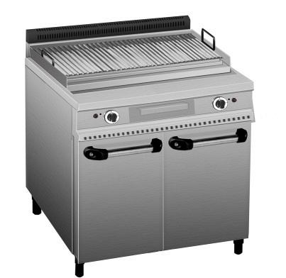 Гриль лавовый газ. Inox Electric PL/4 700