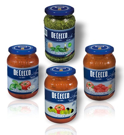 Итальянские соусы De Cecco, готовые соусы, песто, томатный с оливками