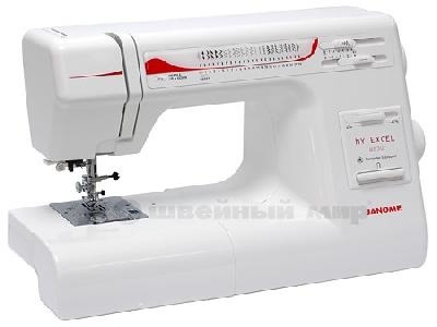 Швейная машина Janome MyExcel W23U Эта швейная машина в 2006 году сменила на конвейере Janome 23xe. Эта модель очень популярна среди любителей шитья благодаря удачному сочетанию потребительских функций, качества шитья и невысокой цены.