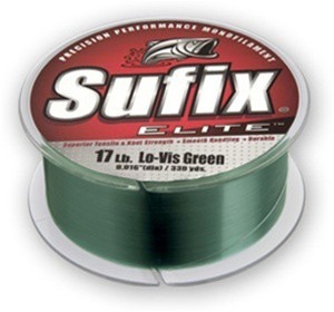 Леска рыболовная Sufix Elite Lo Vis Green d-0.18