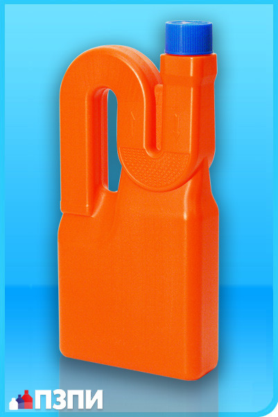 Пластиковый флакон под средства для прочистки труб Ф43