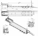 Полуприцеп тяжеловоз, трал трехосный низкорамный ТСП 94183-0000040