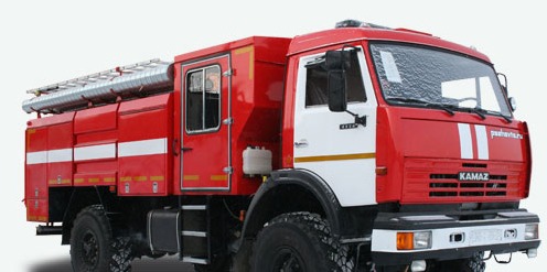 Автоцистерна пожарная АЦ 2,5-40 КамАЗ-4326 экипаж 7 чел., насос в заднем отсеке
