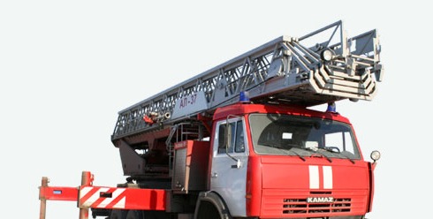Автолестница пожарная АЛ-37 на шасси КамАЗ-65115