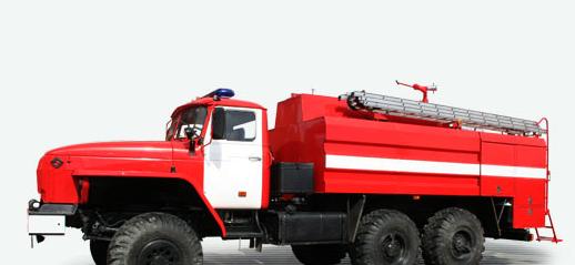 Автоцистерна пожарная АЦ-9,0-60 на шасси Урал-55571