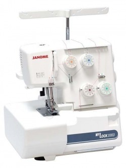 Оверлок Janome ML 205 D выполняет 3, 4 ниточный и роликовый шов, имеет дифференциальную подачу ткани, скорость шитья 1300 ст/мин продажа в Крыму