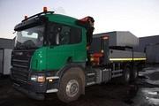 Бортовой автомобиль SCANIA 420 с краном манипулятором PK 30002 KA