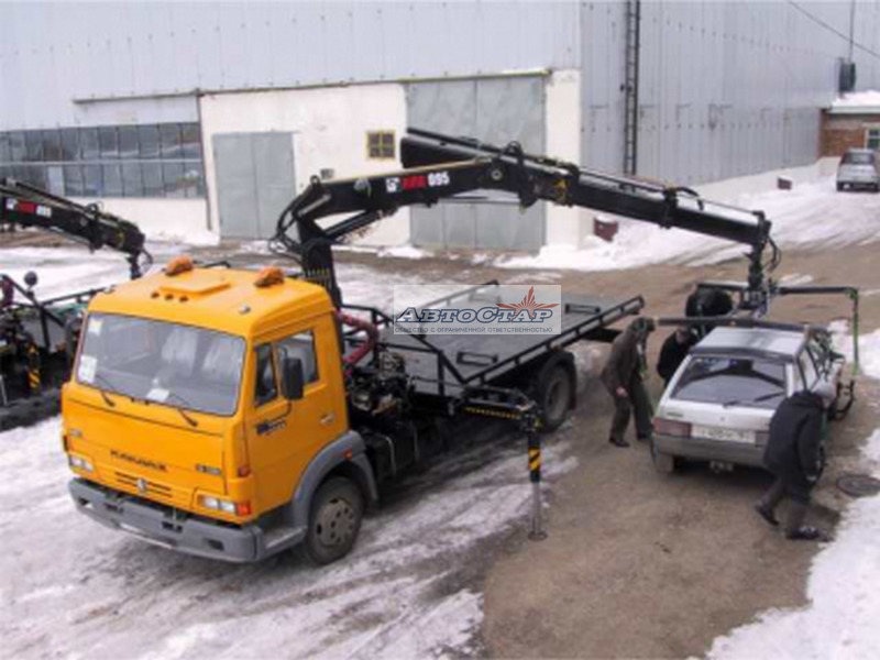Автоэвакуатор с КМУ HIAB 111 BS-1 DUO на КамАЗ 4308 Автоэвакуатор с КМУ HIAB 111 BS-1 DUO на КамАЗ 4308