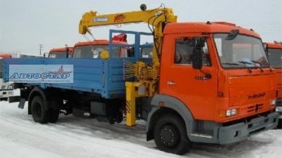 КМУ кран манипулятор SCS 333 на КамАЗ 4308-3019-99 КМУ кран манипулятор SCS 333 на КамАЗ 4308-3019-99