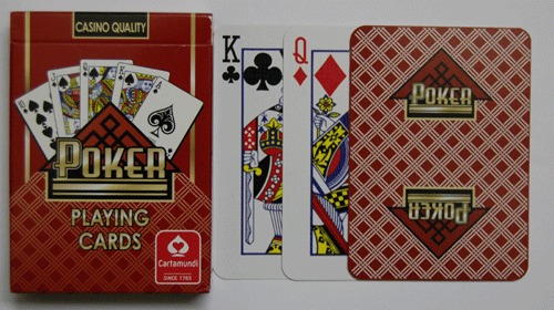Игральные карты Покер-красные 54 листов