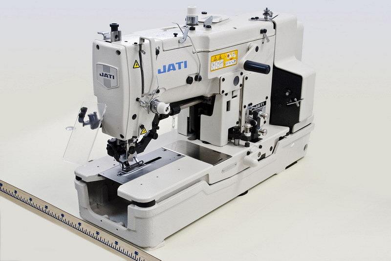 Швейная машина полуавтомат петельный челночного стежка для обметывания прямых петель JATI JT-T781