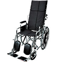 Стальная кресло-коляска с  высокой спинкой