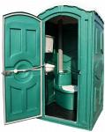 Туалетная кабина "Стандарт" в комплекте с компостирующим биотуалетом "Компакт" на торфяном заполнителе