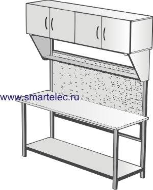 Стол лабораторный со шкафом РМ-47хх-ЛД-Ш, РМ-47хх-НС-Ш, РМ-47хх-ХС-Ш