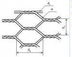 Шестиугольная сетка двойного кручения ТУ 14-178-351-98