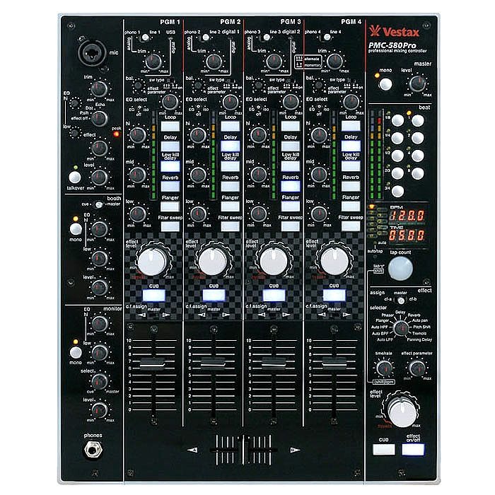 Профессиональный, цифровой 4-х канальный,DJ микшер VESTAX PMC-580 Pro